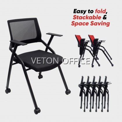 FOCUS TRAINING CHAIR WITH CASTORS | FIXED BACKREST